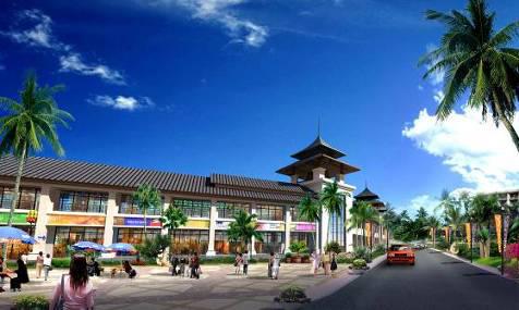 溫泉中心風情商業街旅游規劃效果圖