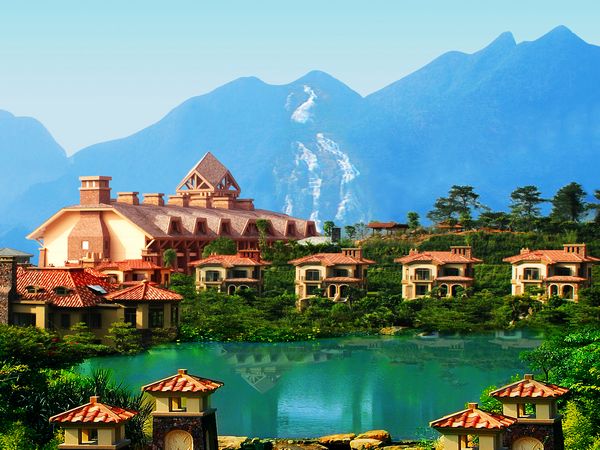 錦繡香江溫泉城旅游規劃效果圖