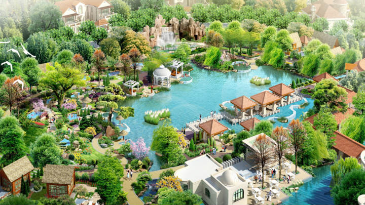 溫泉谷溫泉規劃效果圖