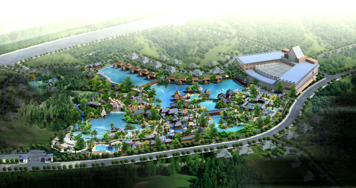 咸寧溫泉規劃鳥瞰圖