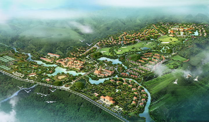 北國之春溫泉度假區溫泉規劃鳥瞰圖