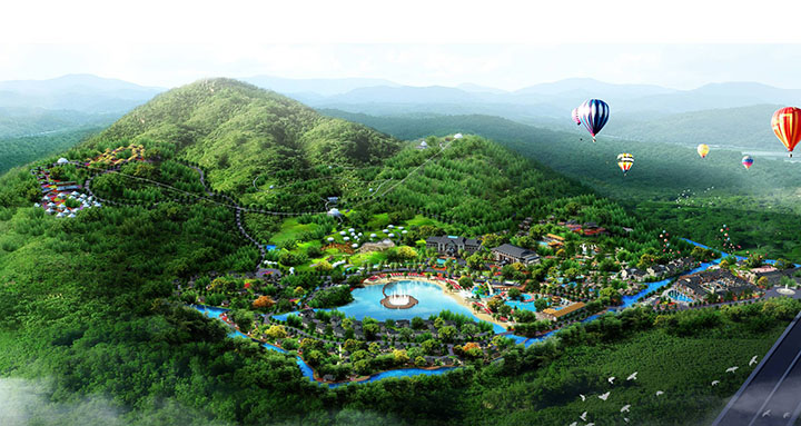 林豐溫泉規劃鳥瞰圖