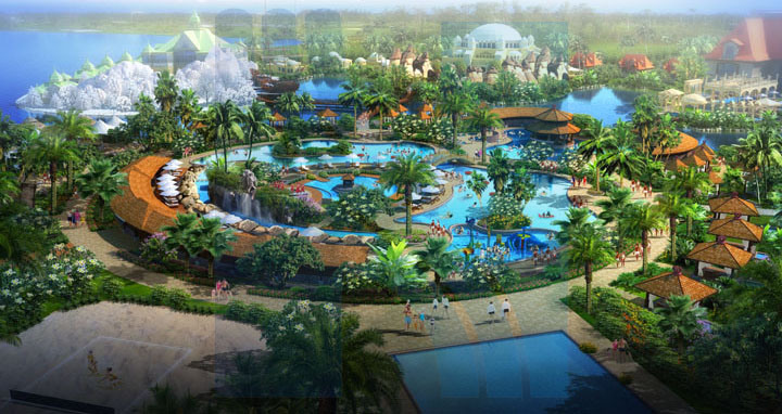 海花島溫泉城飄香溫泉設(shè)計(jì)效果圖