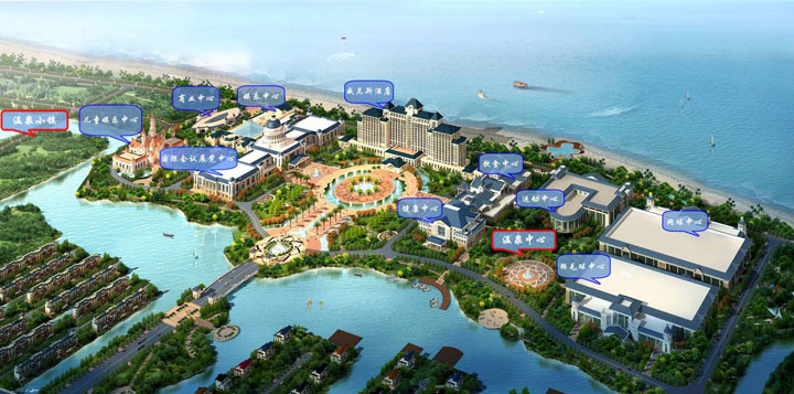 啟東海上威尼斯溫泉小鎮(zhèn)規(guī)劃設(shè)計示意圖